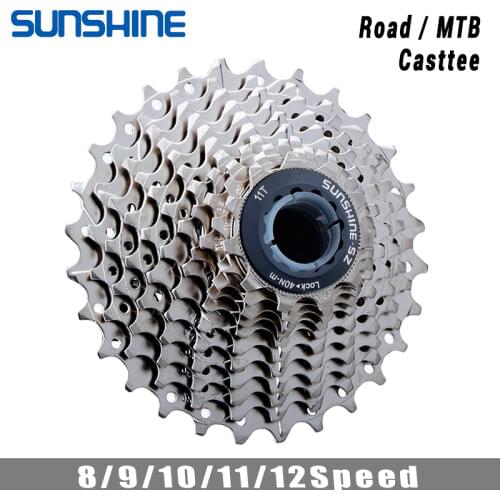 SUNSHINE-SZ road bike flywheel 9S/10S/11S 11-28T Sprocket steel bicycle chainwheel