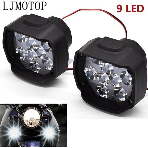 Motorcycle Led Lamps Waterproof Fog Spot Headlight 10W With Switch For Kawasaki z 1000 sx z1000 sx gtr 1400 zx 6r 10r zx10 r