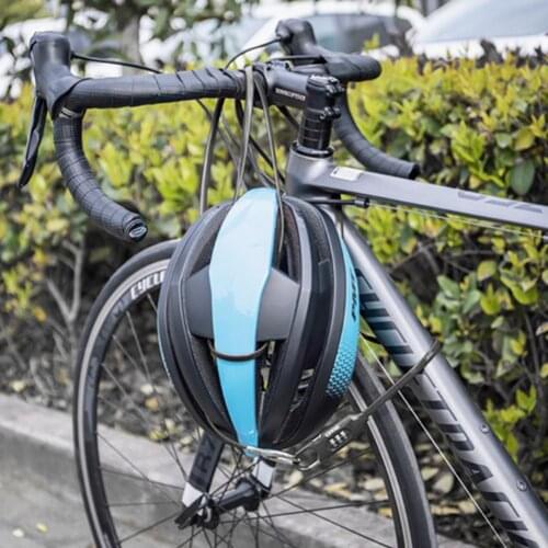 Bicycle Lock Resettable Bike Safety Helmet Portable Anti-Theft Steel Wire Cable Lock Bike Coiled Password Lock For Cycling