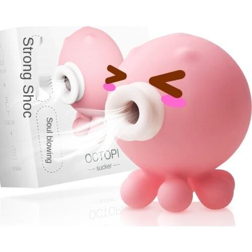 Vibrators for women clitoris powerful Little octopus clitoral sucker vibrador feminino clitoris Silicagel Sex toys nipple sucker
