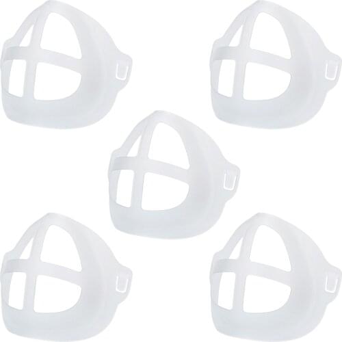 3D Mouth Mask Support Breathing Assist Help Mask Inner Cushion Bracket Food Grade Silicone Mask Holder Breathable Valve