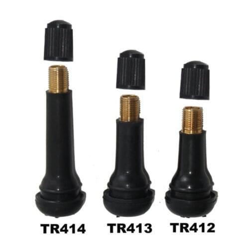100Pcs TR414/TR413/TR412 Rubber Tire Valve Cap Car Truck Tubeless Tyre Valve Stem Cover