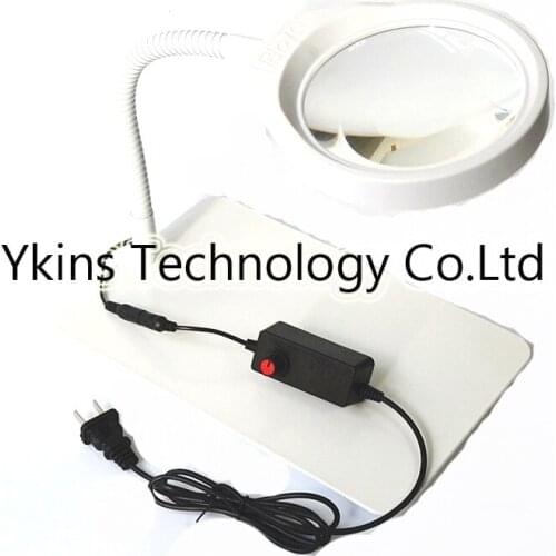 10X Multifunctional LED adjustable Desk Magnifying Glass with LED Lamp Lupa Loupe for Reading jewelry Watch PCB Repair
