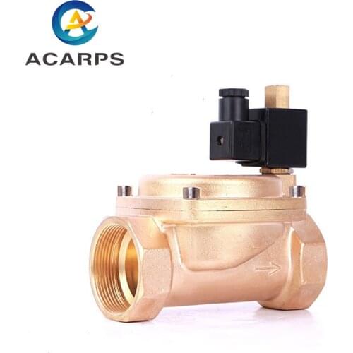 2" High Pressure 1.6Mpa 0927 Normally Open Brass Solenoid Valve Pilot Solenoid Valve 380V 240V 220V 110V 24V 12V