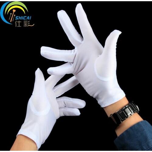 5pair / White gloves gloves performing magic props Adults Children Christmas Halloween dress gloves for men and women