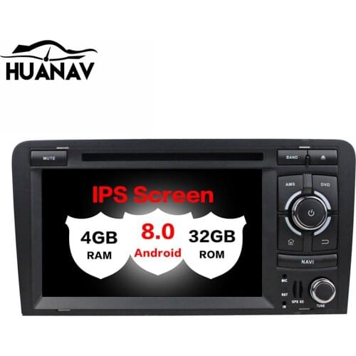 Android 8.0 Multimedia Car CD DVD Player GPS Navigation For Audi A3 2006 2007 2008 2009 2010 2011 2012 headunit radio tape NAVI