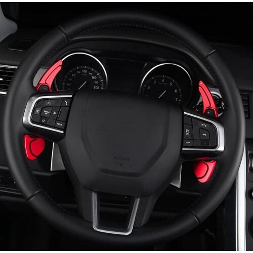 Car steering wheel shift paddle for Land Rover LR Range Rover Sport Vogue Evoque Velar Discovery 5 L462 car shifter DSG stickers