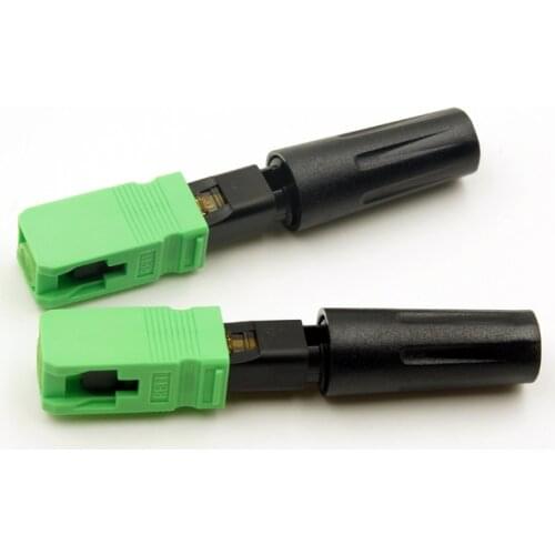 Free shipping BLHLI 100PCS/box FTTH SCAPC single-mode fiber optic SC APC quick connector SC APC FTTH Fiber Optic Fast Connector