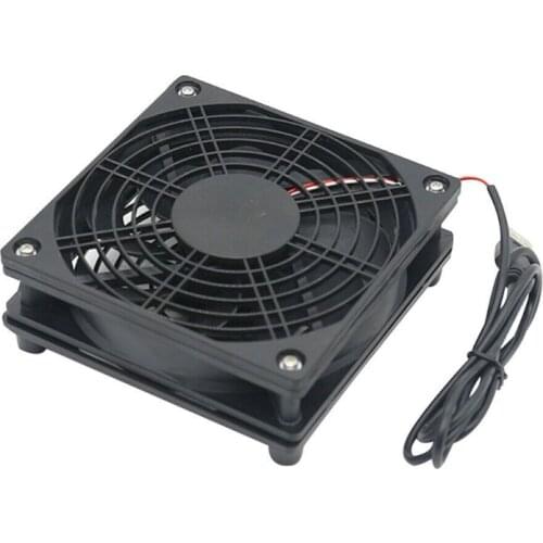 DIY Cooling Fan DC5V USB Power Silent Fan Cooler for Router TV Box Radiator PXPA