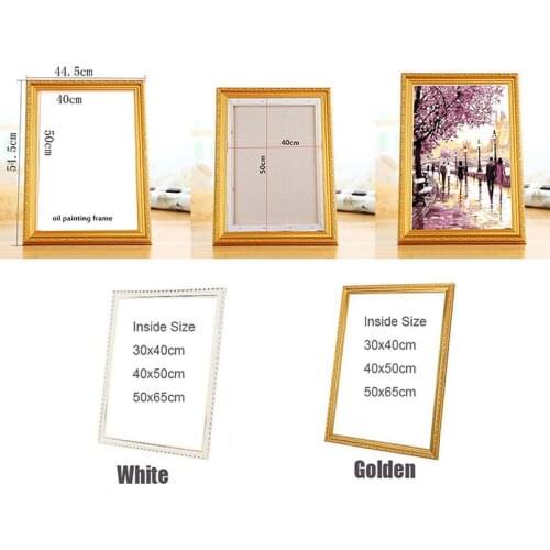Wood stretcher diy oil painting diamond Mosaic Thick wood frame wall painting picture frame Photo Inner frame sticker