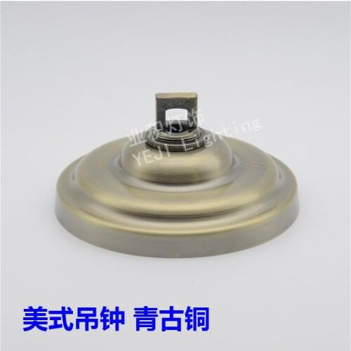 Green bronze Ring Heavy crystal chandeliers ceiling rose150mm ceiling plate lamp base American ceiling bell Lighting Accessories