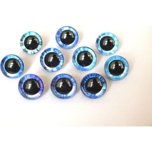 20pcs 14mm/16mm/20mm/25mm round plastic clear toy safety eyes + glitter sheet + hard washer for plush doll findings-size option