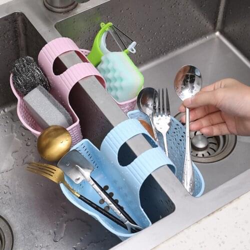 Kitchen Accessories Double-layer Thick Plastic Storage Basket Hollow Drain Storage Rack For Kitchen Supplies Organizer