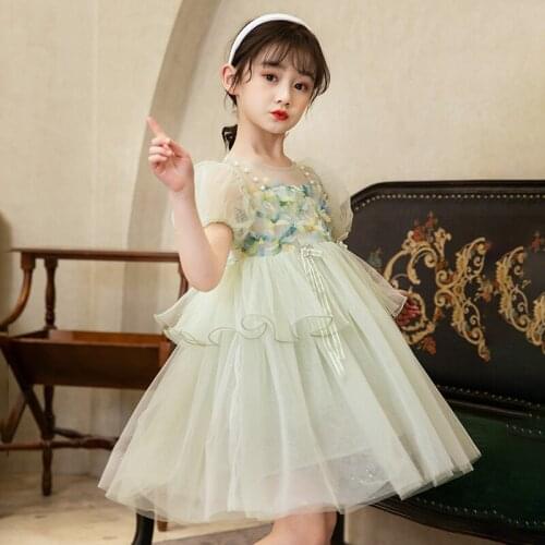 Girls' summer dresses 2021 new childrens summer dresses, hanfu girls, princess dresses, childrens dresses, summer Lolita dress