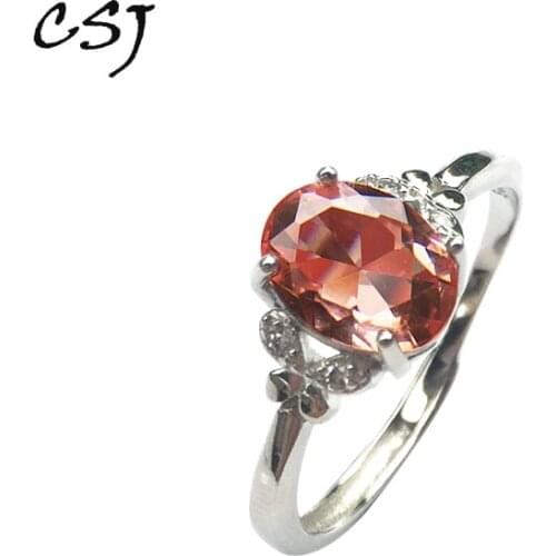 CSJ Zultanite changes color small Ring Sterling 925 Silver Created Zultanite Fine Jewelry madam Wedding Daily wear Gift box