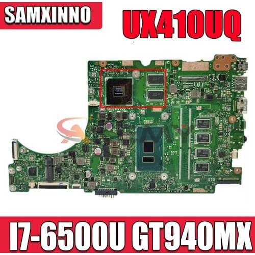 UX310UV Laptop Motherboard For ASUS UX410UQ (14 inch) UX410U UX310U Original Mainboard 8GB-RAM I7-6500U GT940MX-2GB