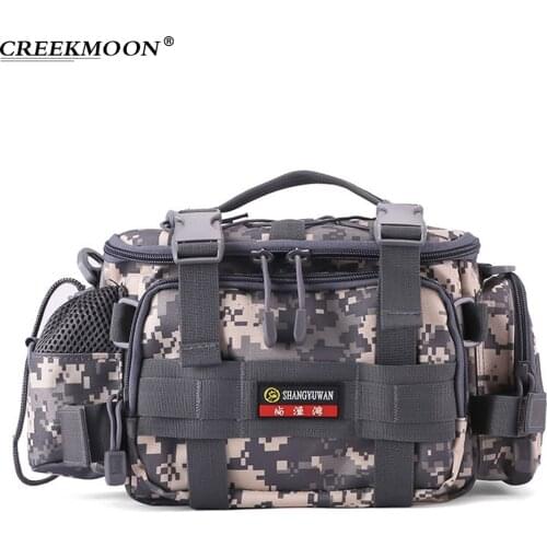 Multifunction Fishing Bag Reel Lure Rod Bag Fishing Backpack High Capacity Rods Case Camouflage Fishing Tackle Waist Bag Outdoor