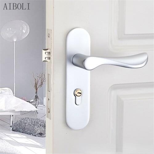 Multi-spec Body Silent Space Aluminum Mechanical Handle Door Lock Door Lock Handle