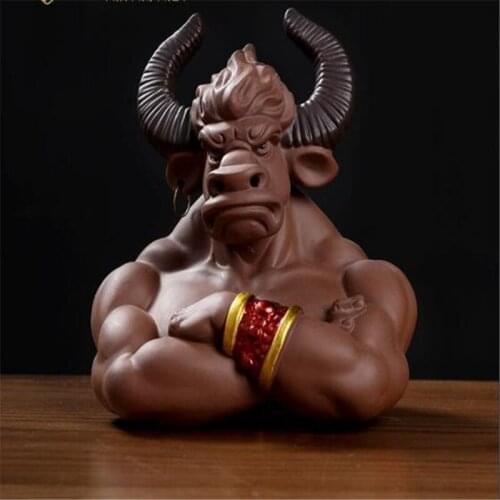 Bull Ox Fashion Wealth Power Ornaments Best Gift Exquisite Accessories Living Room Office Bar Decoration Decorat