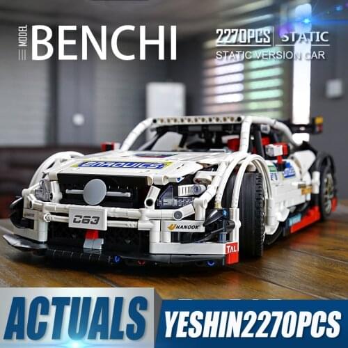 Mould King 13075 App Remote Control C63 Racing Car Moc-6687 Motorized Amged Cars Model Building Blocks Brick Kids Christmas Gift