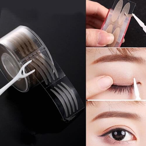 Cheap 600PCS Invisible Eyelid Sticker Lace Eye Lift Strips Double Eyelid Tape Adhesive Stickers Eye Tape Tools L/S Style