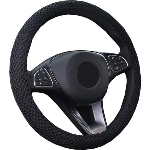 Car Steering Wheel Cover Wrap Volant Breathable For 36 38 40 42 45 47 50 CM Big Truck Bus Van Lorry Braid on the Steering wheel