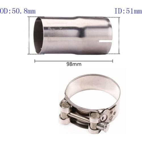 Motorcycle Exhaust Convertor Adapter Reducer Connector Pipe Tube OD51mm to ID51mm,OD51mm to ID61mm,ID51mm to OD60mm