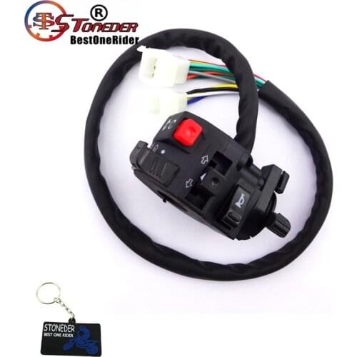 STONEDER 13 Wire 5 Function Handle Control Switch W Choke Lever For ATV Taotao Sunl Roketa Kazuma 110cc 125cc 150cc 200cc 250cc