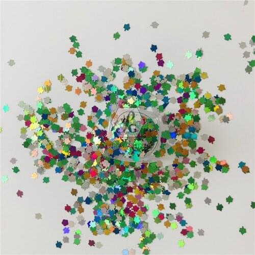 PrettyG 1 Box B0-Fall Leaves Mixes Glitter Sequins for Resin DIY Making Art Craft Nail Makeup Decoration Accessories