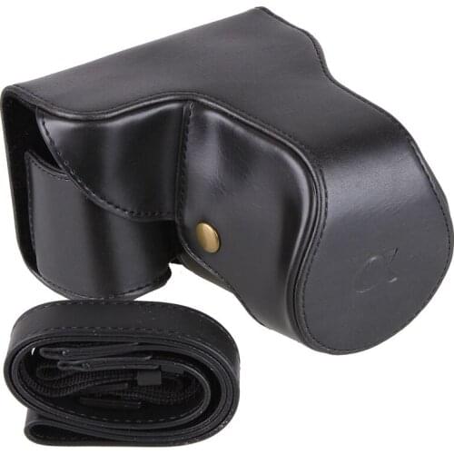 Camera Video Bag PU Case Shoulder Strap for Sony NEX-7 NEX7 with E-mount 18-55mm Lens