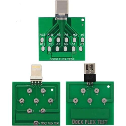 Type C / IOS / Andorid Socket Connector Test Board with PCB Board, Detection Tail Plug Micro Board