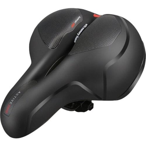 Bike Bicycle Saddle For Man Anti-friction Rail Hollow Breathable Comfort Rainproof Soft Casual Off-road Cycling Seat