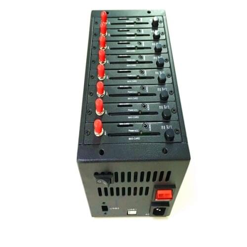 Bulk SMS Software Wavecom Q2303 8 Ports GSM Modem Pool USB Interface 900/1800MHz 8 sim card USSD STK Recharge