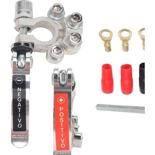 Boats Race Car UTV Tractors Battery Terminal Shut-off Connector Clamp. Quick Release .Adjust Disconnect New Toolless