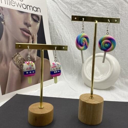 Hot sale lollipop ice cream earrings for Women Korean Minimalist Earrings Jewelry Accessories wholesale