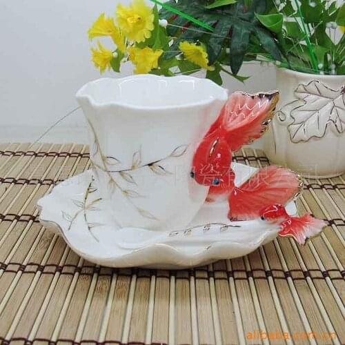 2013 high-end customer business gifts business gifts three mugs three red gift glaze Clearance