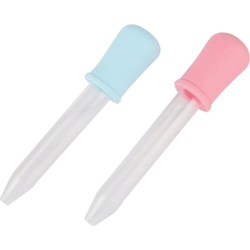 5 Pcs 5ml Small Silicone Plastic Feeding Medicine Liquid Eye Ear Graduated Pipette Dropper School Laboratory Supplies