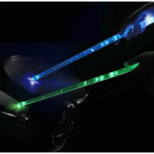 5A Acrylic Drum Stick LED Noctilucent Glow in The Dark Stage Performance Lichtgevende Jazz Drumsticks bags Drum Accessories 4