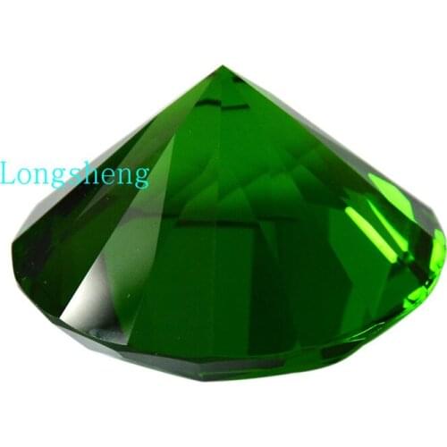 60mm green diamond uncut 6cm diamond centerpiece