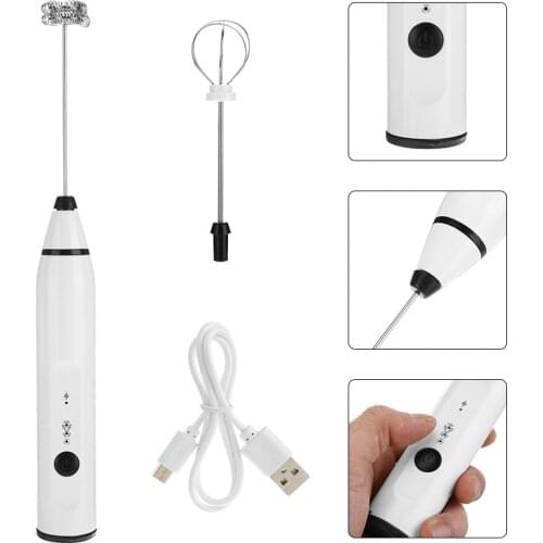 Home 3 Speeds Electric Egg Beater Coffee Cappuccinos Milk Frother Cream Mixer Stirrer Rechargeable Kitchen Egg Tool Coffee Maker