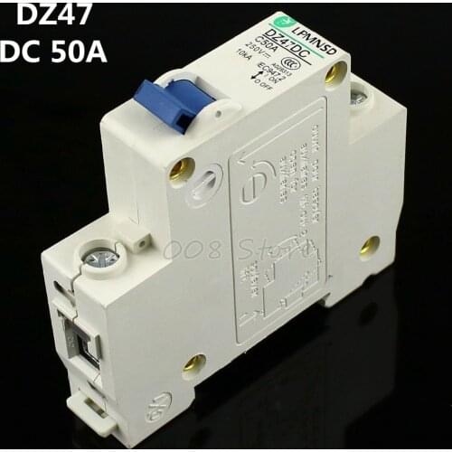 DZ47 1P 50A DC 250V Circuit breaker MCB 1 Poles C45