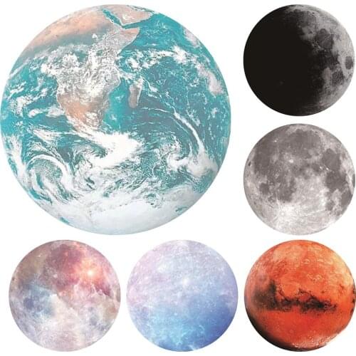 Earth/Moon/Mars Pattern Round Gaming Carpet Mouse Pad Mat Computers Accessory