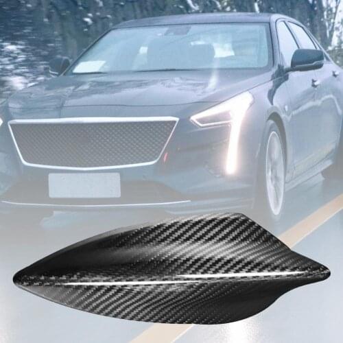 Vehicle Roof Shark Fin Antenna Cover Carbon Fiber Aerial Decoration Exterior Modification Auto Parts for Cadillac CT6 XT4 XT5 XT