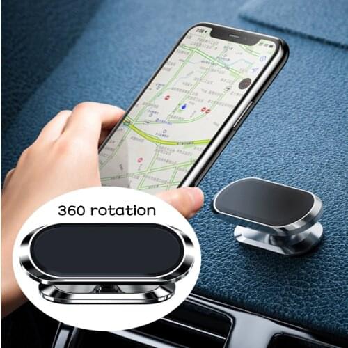 Magnetic Car Phone Holder Strong Adsorption 360 Rotation Universal Auto Offices Potable Bracket