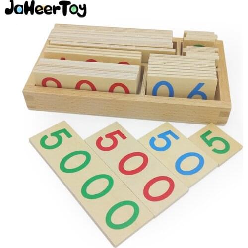 JaheerToy Math Toys Montessori Teaching Aids Educational toys for Children Thousands Hundreds Ten Single Digit Digital Cognition