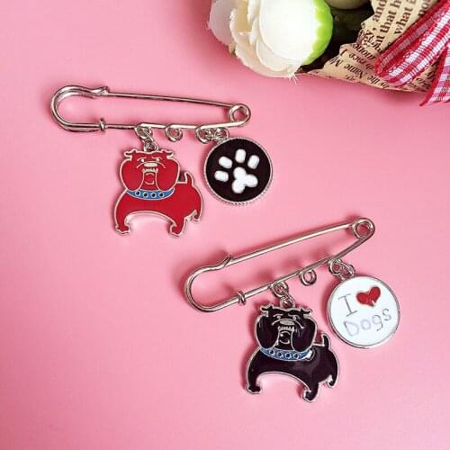 Fashion jewelry dachshunds poodle dogs Charm brooches wholesale DIY sweater badge Brooch Pins FOR girl/woman gift best friends