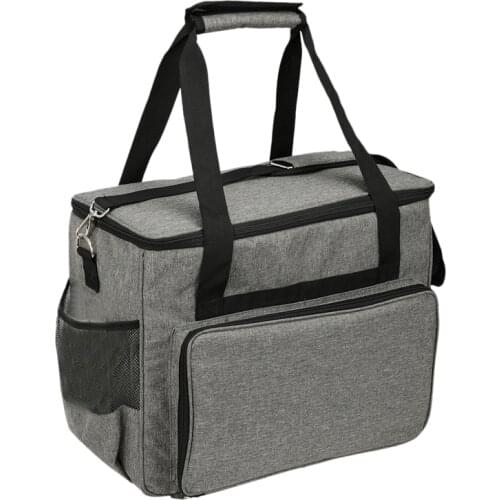 Sewing Machine Storage Organizer Sewing Machine Bag Travel Tote Bag for Most Standard Sewing Machines and Accessories Gray