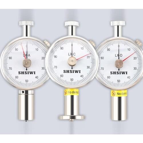 SHSIWI Free shipping portable Shore C Hardness tester double pointer LX-C-2 sclerometer dial meter metal durometer