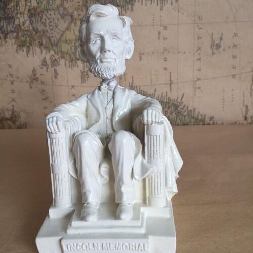 USA Former President Great Man Abraham Lincoln Black African American Freedom Leader Bobble Head Figure Model Toys
