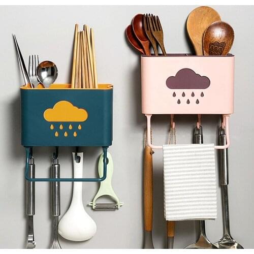 Storage Rack Multifunction Utensil Holder Chopsticks Countertop Cutlery Drying Shelf Flatware Drain Kitchen Tools